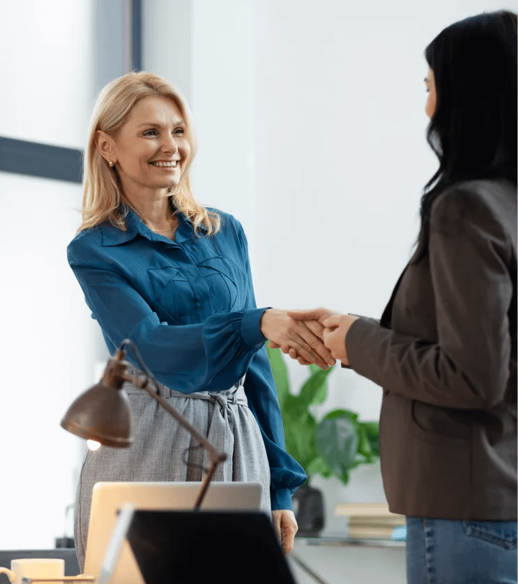 womans shaking hands